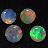6mm -The Most Best High Quality in The World - Ethiopian Opal - Super Sparkle Faceted Cut Stone Every Pcs Have Amazing Full Flashy Multy Fire - 5pcs